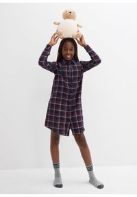 bonprix - Koszula nocna z miękkiej flaneli, z listwą guzikową. Kolor: czerwony #2