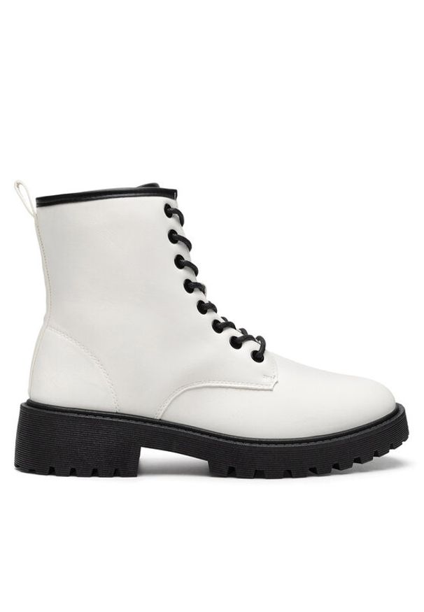 Jenny Fairy Trzewiki WFA3030-1 Biały. Kolor: biały. Materiał: skóra