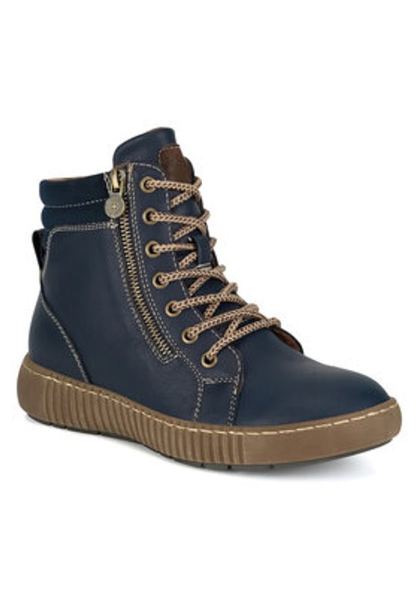 Go Soft Trzewiki WS5586-28 Granatowy. Kolor: niebieski. Materiał: materiał