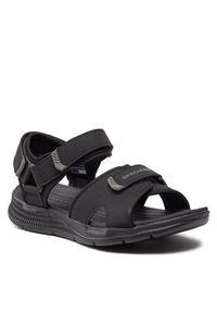 skechers - Skechers Sandały Go Consistent Sandal-Tributary 229097/BBK Czarny. Kolor: czarny. Materiał: skóra #6
