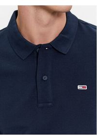 Tommy Jeans Polo DM0DM18309 Granatowy Regular Fit. Typ kołnierza: polo. Kolor: niebieski. Materiał: bawełna