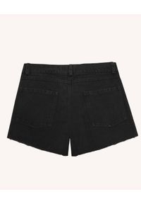 JENESEQUA - Czarne jeansowe szorty Jane. Kolor: czarny. Materiał: jeans. Wzór: haft #2