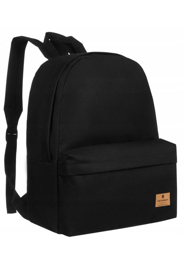 Plecak sportowy Peterson PTN BULKA czarny. Kolor: czarny. Materiał: materiał. Styl: sportowy