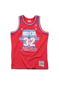 Mitchell & Ness - Koszulka NBA All Star West Magic Johnson. Kolor: czerwony. Sport: koszykówka #1