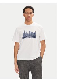 Jack & Jones - Jack&Jones T-Shirt Boston 12272981 Biały Relaxed Fit. Kolor: biały. Materiał: bawełna