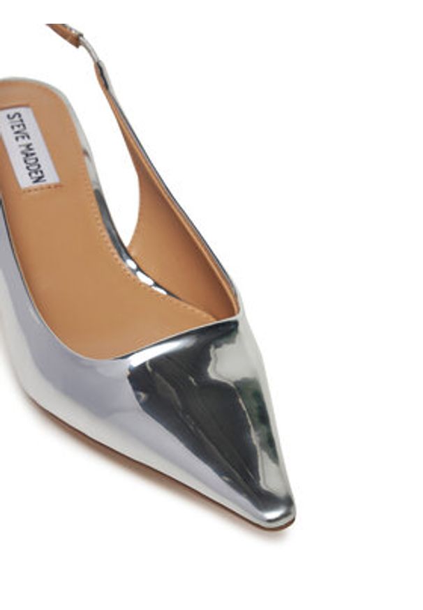 Steve Madden Czółenka Kari SM11003377 Srebrny. Kolor: srebrny. Materiał: skóra