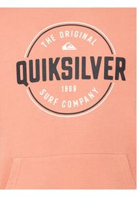 Quiksilver Bluza Circle Up Hoodie EQYSF03151 Pomarańczowy Regular Fit. Kolor: pomarańczowy. Materiał: bawełna #3