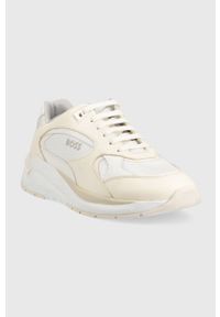 BOSS sneakersy Skylar kolor beżowy 50493266. Kolor: beżowy. Materiał: guma #2