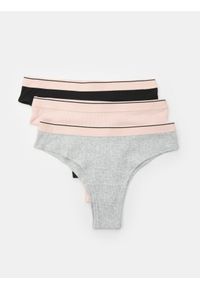 Sinsay - Bawełniane majtki brazyliany 3 pack - wielobarwny. Materiał: bawełna