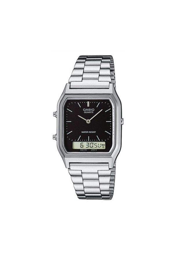 Casio Zegarek AQ-230A-1DMQYES Srebrny. Kolor: srebrny
