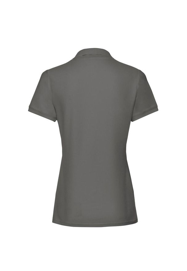FRUIT OF THE LOOM - Damska Koszulka Polo Premium Plain. Typ kołnierza: polo. Kolor: szary