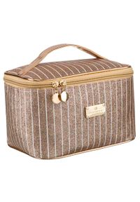 Kosmetyczka Peterson PTN KOS-L04-B różowy. Kolor: różowy. Materiał: materiał