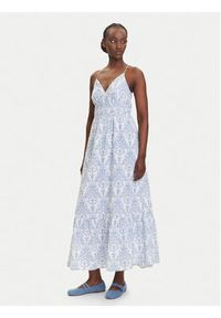 YAS Sukienka letnia Cinni 26036881 Błękitny Regular Fit. Kolor: niebieski. Materiał: bawełna. Sezon: lato #7