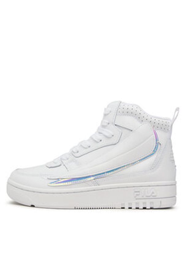 Fila Sneakersy Fxventuno F Logo Mid Wmn FFW0025.13078 Biały. Kolor: biały. Materiał: skóra