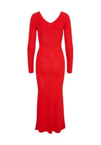 GESTUZ - Gestuz Sukienka dzianinowa 10908347 Czerwony Slim Fit. Kolor: czerwony. Materiał: syntetyk