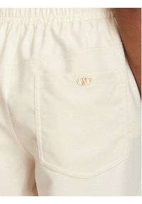 Liu Jo Sport Spodnie dresowe TA6192 T327A Kremowy Loose Fit. Kolor: kremowy. Materiał: syntetyk #5