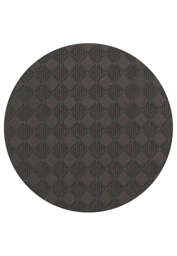 Krawat Męski - Angelo di Monti - Ciemny Brąz, Drobna Kratka. Kolor: beżowy, wielokolorowy, brązowy. Materiał: tkanina. Wzór: kratka. Styl: elegancki, wizytowy