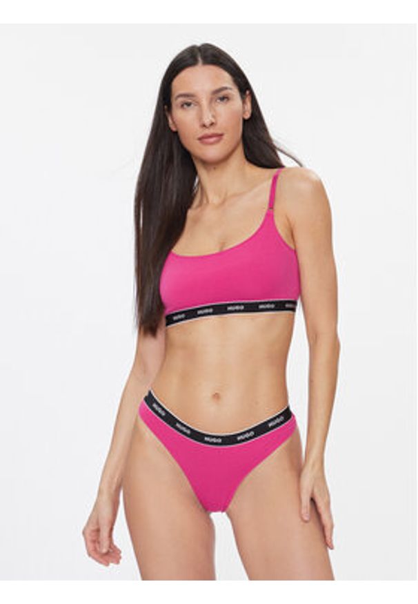 Hugo - HUGO Komplet biustonoszy topów Twin Bralette 50480158 Różowy. Kolor: różowy. Materiał: bawełna