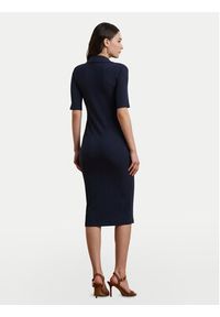 Lauren Ralph Lauren - LAUREN RALPH LAUREN Sukienka dzianinowa 200973609001 Granatowy Slim Fit. Kolor: niebieski. Materiał: syntetyk #5