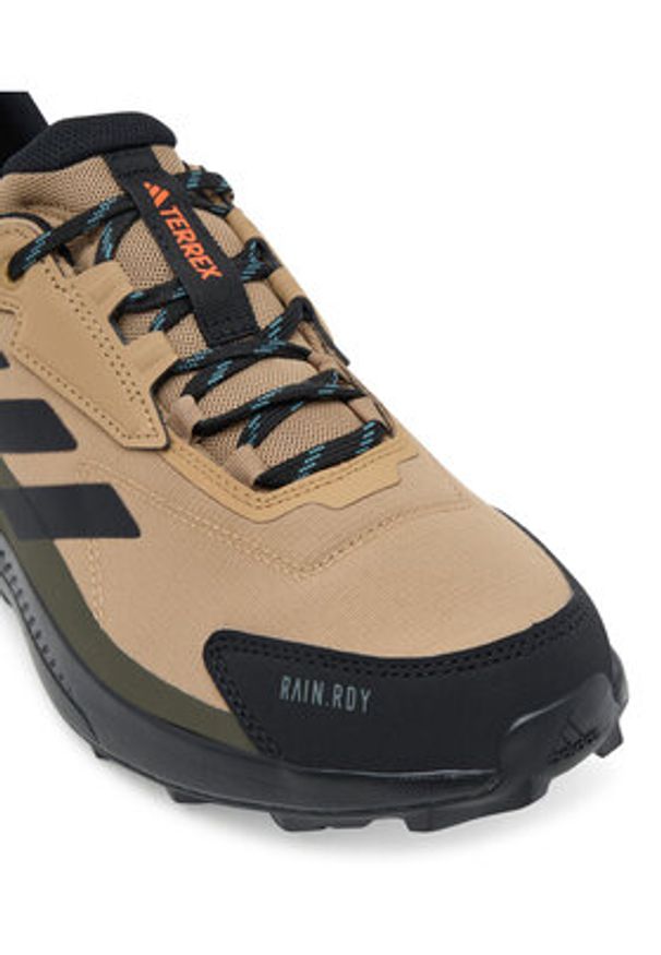 Adidas - adidas Trekkingi Terrex Anylander Rain.Rdy JQ9961 Brązowy. Kolor: brązowy. Materiał: materiał. Model: Adidas Terrex. Sport: turystyka piesza