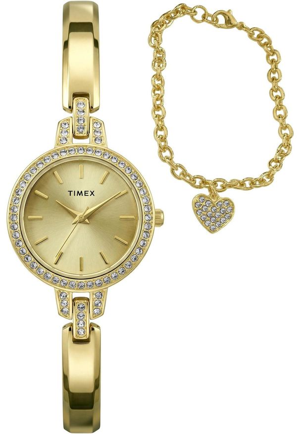 Zegarek Timex Zegarek damski Timex TWG067900 złoty. Kolor: złoty