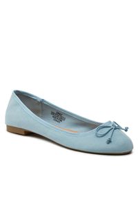ONLY Shoes Baleriny Bee-3 15304472 Niebieski. Kolor: niebieski. Materiał: materiał