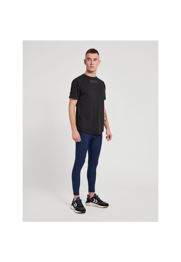 Legginsy Hummel TE Topaz. Kolor: niebieski. Materiał: jersey, materiał. Sport: fitness