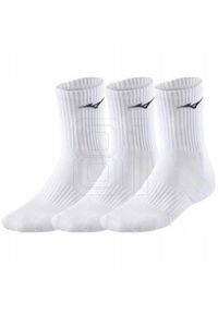 Mizuno - Skarpety Treningowe Unisex Dla Dorosłych Do Połowy Łydki (zestaw 3 Sztuk). Kolor: biały. Sport: turystyka piesza #1