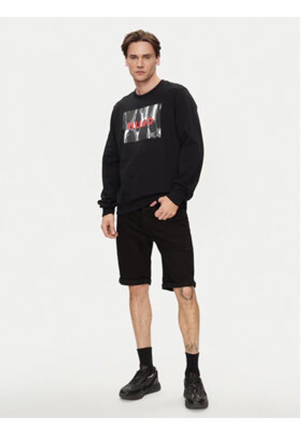 Hugo Bluza Duragol_U242 50513335 Czarny Regular Fit. Kolor: czarny. Materiał: bawełna