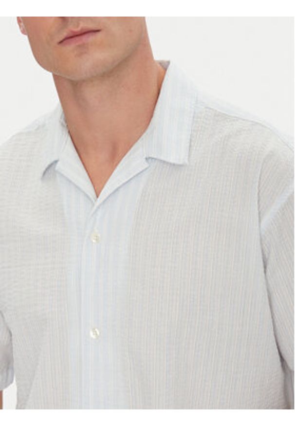 Jack & Jones Koszula Luke 12271099 Błękitny Relaxed Fit. Kolor: niebieski. Materiał: bawełna