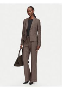 BOSS Marynarka Jia18 50564479 Brązowy Slim Fit. Kolor: brązowy. Materiał: lyocell #3