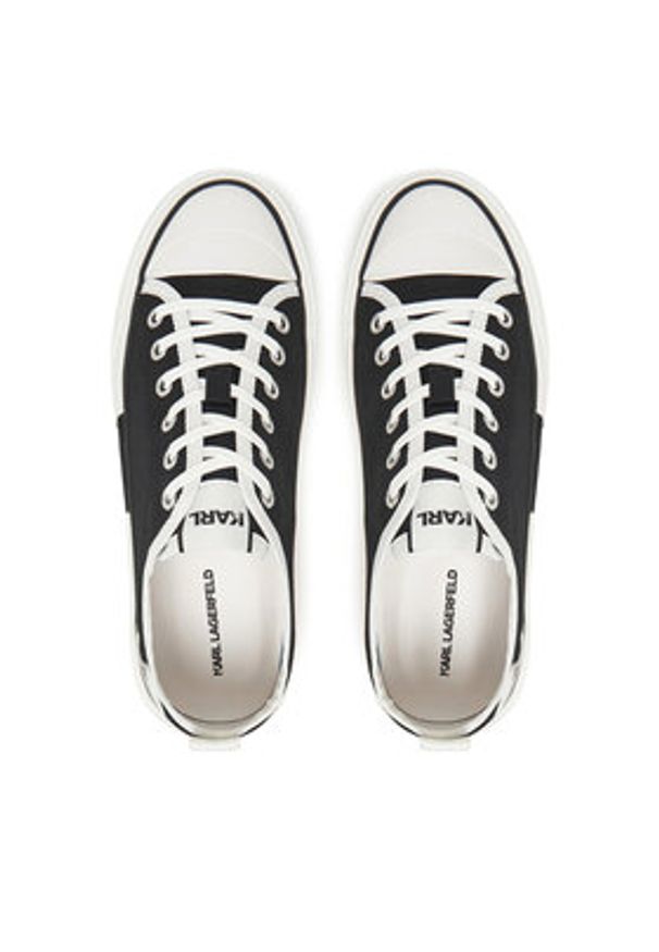 Karl Lagerfeld - KARL LAGERFELD Trampki KL60614T Czarny. Kolor: czarny. Materiał: materiał