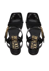 Versace Jeans Couture Sandały 80VA3S71 ZS190 899 Czarny. Kolor: czarny. Materiał: skóra #4