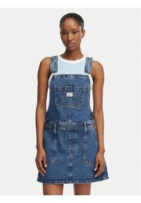 Guess Jeans Sukienka jeansowa W6GK25 D5M4O Niebieski Regular Fit. Kolor: niebieski. Materiał: bawełna #1