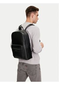 TOMMY HILFIGER - Tommy Hilfiger Plecak Business Leather Backpack AM0AM12491 Czarny. Kolor: czarny. Materiał: skóra #4