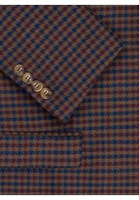 Pako Lorente - PAKO LORENTE – Brązowa marynarka w drobną kratę. Kolor: brązowy. Materiał: poliester, wiskoza, elastan. Sezon: jesień #5