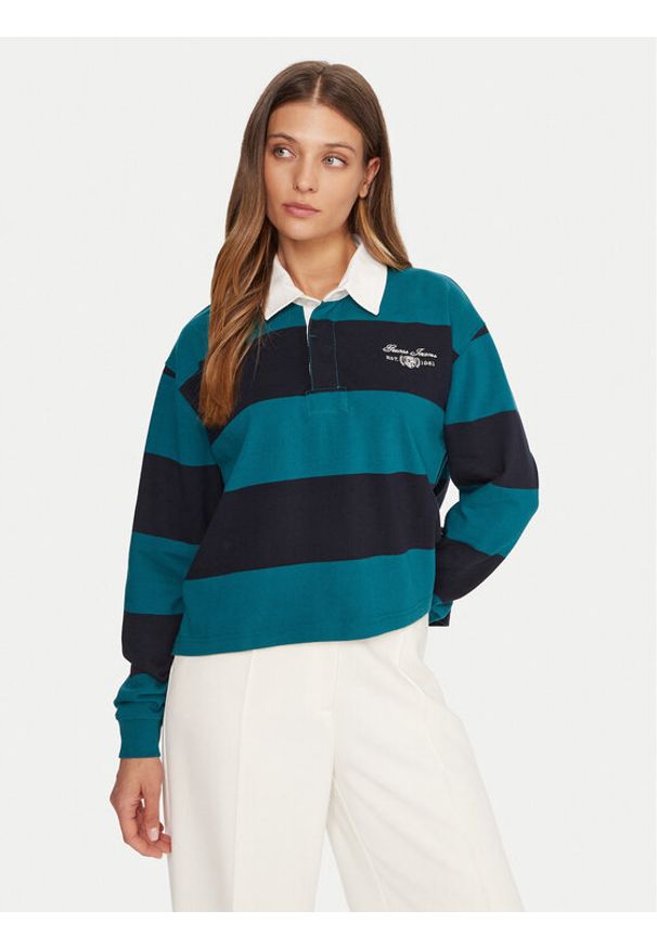 Guess Jeans Polo W5BP06 KCPS1 Beżowy Relaxed Fit. Typ kołnierza: polo. Kolor: beżowy. Materiał: bawełna