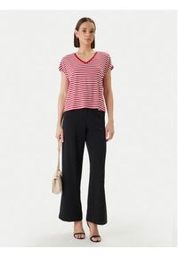 Morgan T-Shirt 261-DIVA Czerwony Regular Fit. Kolor: czerwony. Materiał: wiskoza #5