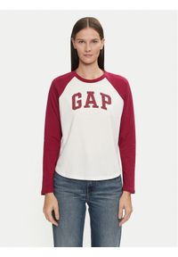 GAP - Gap Bluzka 534389-00 Czerwony Relaxed Fit. Kolor: czerwony. Materiał: bawełna