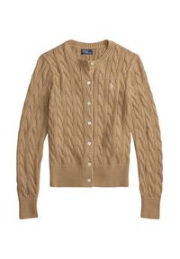 Polo Ralph Lauren Kardigan 211971868502 Beżowy Regular Fit. Typ kołnierza: polo. Kolor: beżowy. Materiał: bawełna #2