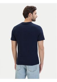 Lacoste T-Shirt TH0888 Granatowy Regular Fit. Kolor: niebieski. Materiał: bawełna #4