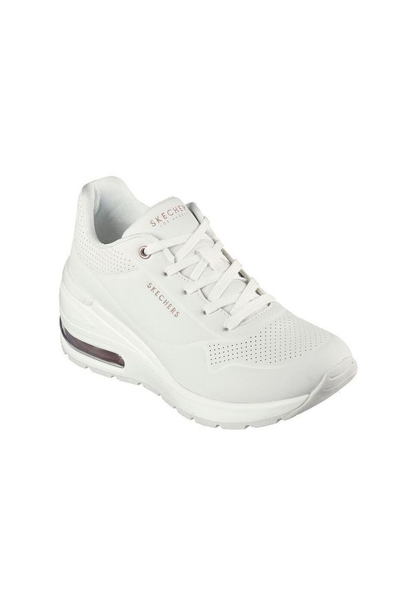skechers - Buty do chodzenia damskie Skechers Million. Kolor: biały. Sport: turystyka piesza