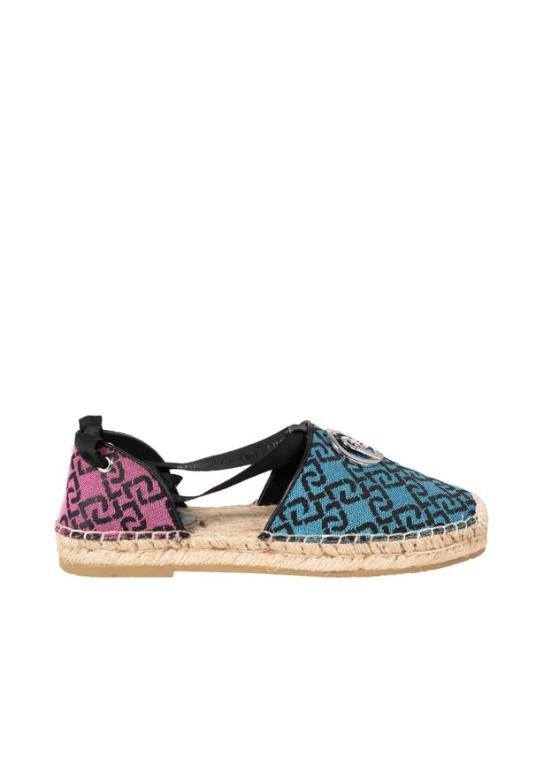 Liu Jo Espadryle "Vera 02" | SA2277 TX021 | Kobieta | Niebieski, Różowy. Nosek buta: okrągły. Kolor: różowy, niebieski, wielokolorowy. Materiał: tkanina, skóra. Wzór: aplikacja. Sezon: lato. Styl: klasyczny, elegancki