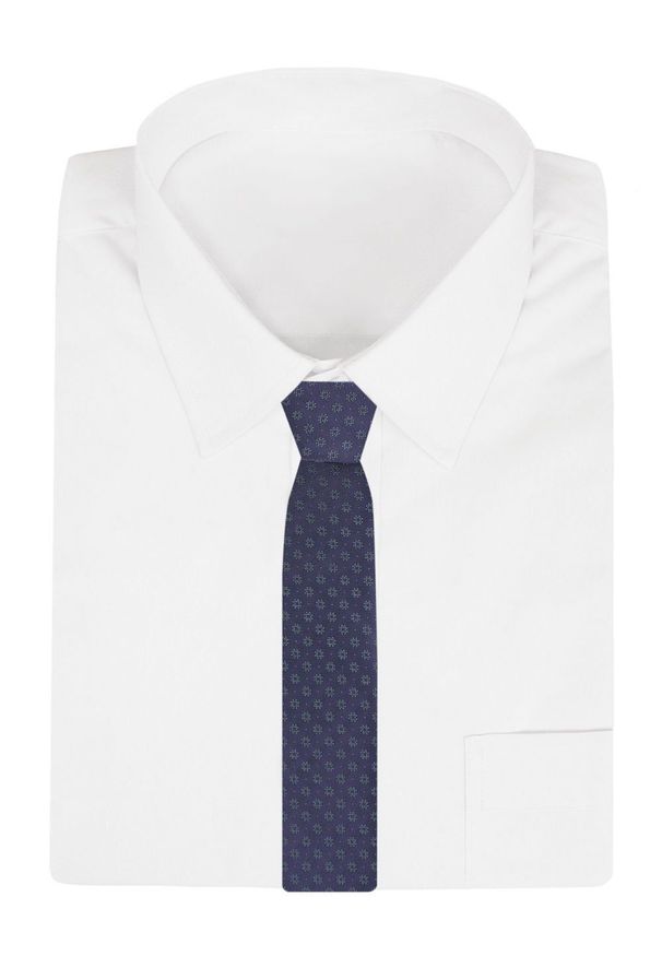 Krawat Męski - Angelo di Monti - Fiolet w Groszek. Materiał: tkanina. Wzór: grochy. Styl: elegancki, wizytowy
