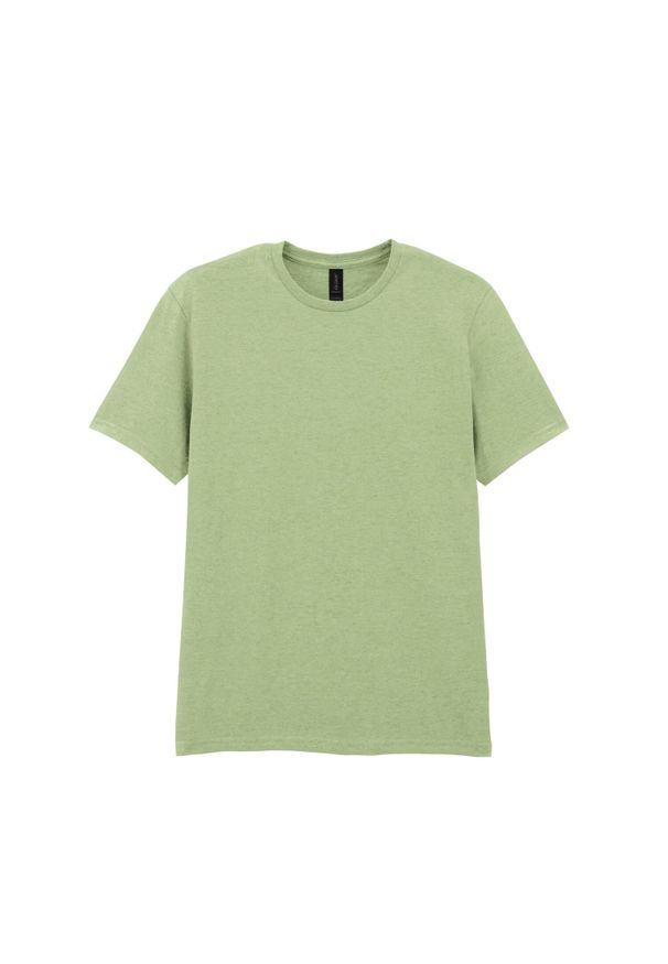 GILDAN - Bawełniana Koszulka Unisex Dla Dorosłych W Miękkim Stylu. Kolor: żółty, wielokolorowy, zielony. Materiał: bawełna