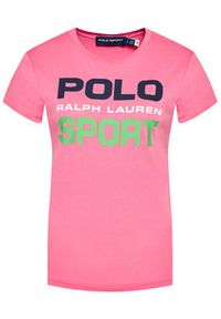 Polo Ralph Lauren T-Shirt Ssl 211838079005 Różowy Regular Fit. Typ kołnierza: polo. Kolor: różowy. Materiał: bawełna #2