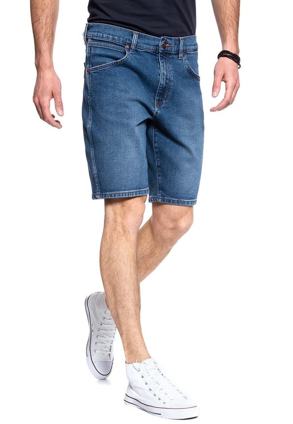 Wrangler - SPODENKI WRANGLER 5 PKT SHORT THE LOOK W14CKP117 112126601. Materiał: jeans