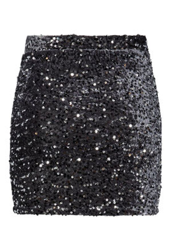 Pieces Spódnica mini 17143411 Szary Regular Fit. Kolor: szary. Materiał: syntetyk