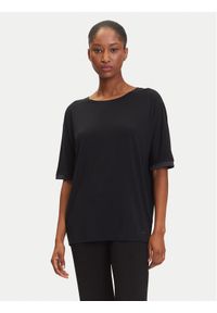 BOSS Koszulka piżamowa Sheen 50545569 Czarny Relaxed Fit. Kolor: czarny