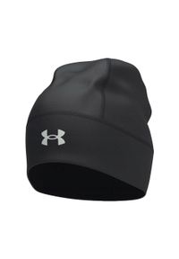 Czapka męska do biegania Under Armour Launch Wool Beanie. Kolor: czarny. Styl: sportowy